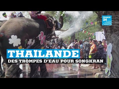Thaïlande, des trompes d&#039;eau pour Songkran