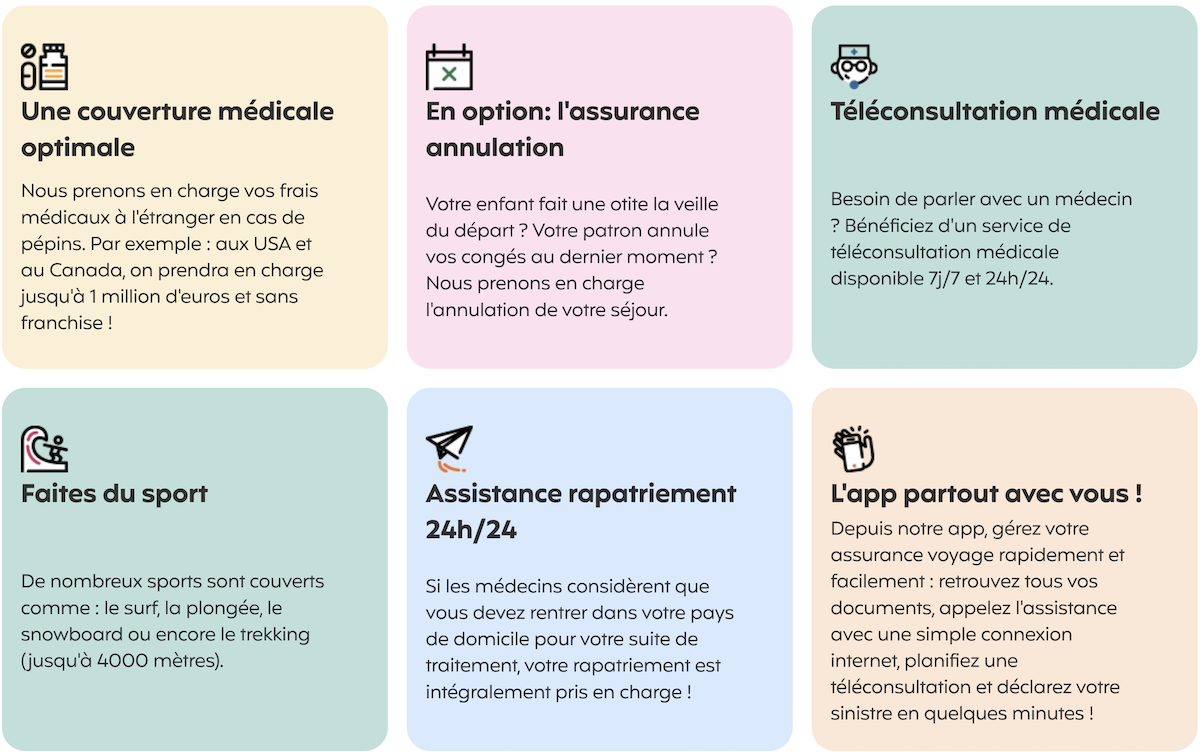 Infographie des avantages du contrat Chapka Cap Assistance 24/24