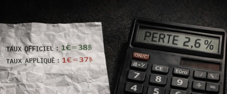 Différence entre taux de change officiel et taux appliqué lors d’un paiement en Asie
