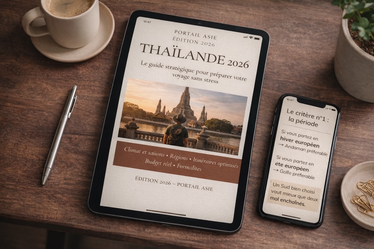 Guide Thaïlande PDF 2026 – aperçu couverture et page stratégique